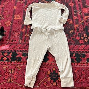 Pink floral 18-24 months colored organics long sleeve pjs